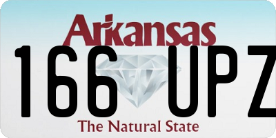 AR license plate 166UPZ