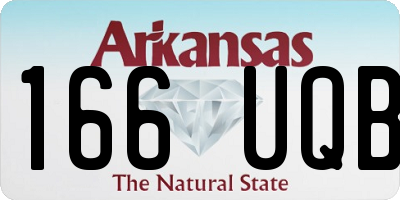 AR license plate 166UQB