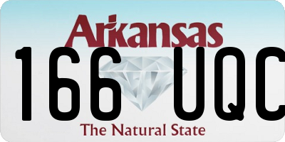 AR license plate 166UQC