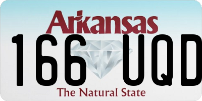 AR license plate 166UQD