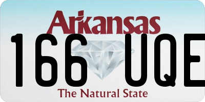 AR license plate 166UQE