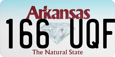 AR license plate 166UQF