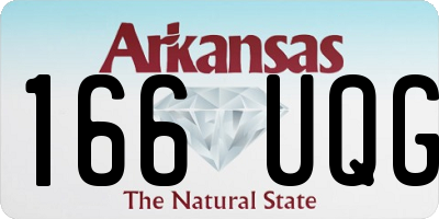 AR license plate 166UQG