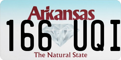 AR license plate 166UQI