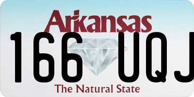 AR license plate 166UQJ