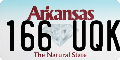 AR license plate 166UQK