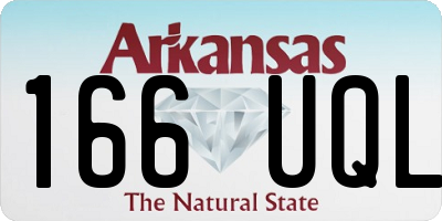 AR license plate 166UQL
