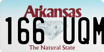 AR license plate 166UQM