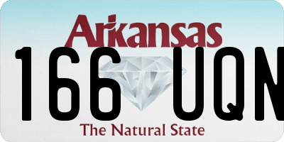 AR license plate 166UQN