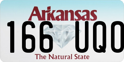 AR license plate 166UQO