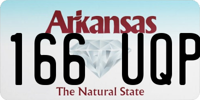 AR license plate 166UQP