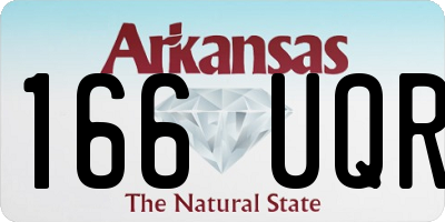 AR license plate 166UQR