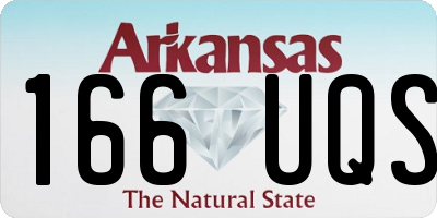 AR license plate 166UQS