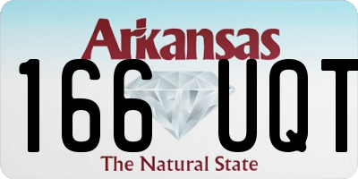 AR license plate 166UQT