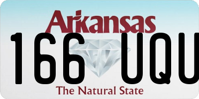 AR license plate 166UQU