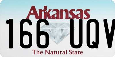 AR license plate 166UQV