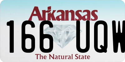 AR license plate 166UQW