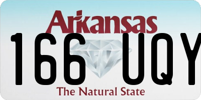AR license plate 166UQY