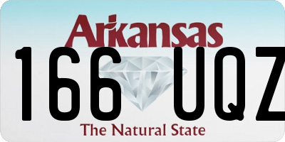 AR license plate 166UQZ