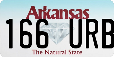 AR license plate 166URB