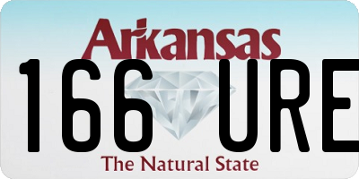AR license plate 166URE