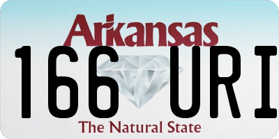 AR license plate 166URI
