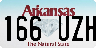 AR license plate 166UZH