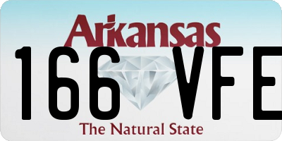 AR license plate 166VFE