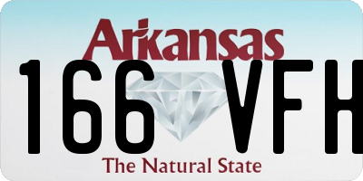 AR license plate 166VFH