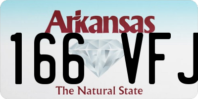 AR license plate 166VFJ