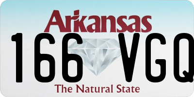 AR license plate 166VGQ