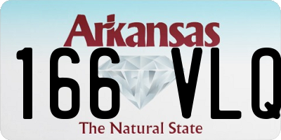 AR license plate 166VLQ