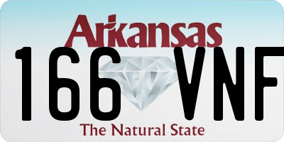 AR license plate 166VNF