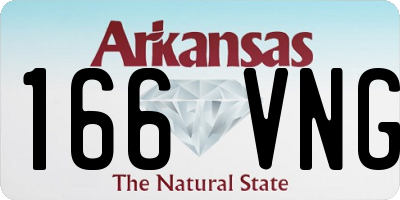 AR license plate 166VNG
