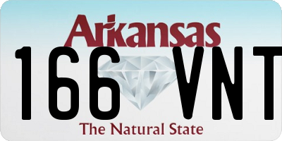 AR license plate 166VNT