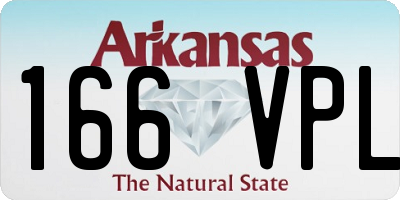 AR license plate 166VPL
