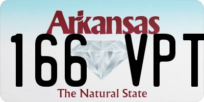 AR license plate 166VPT