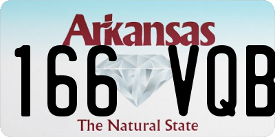 AR license plate 166VQB