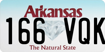 AR license plate 166VQK