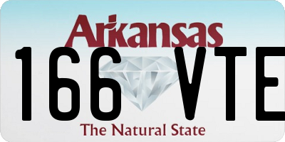 AR license plate 166VTE