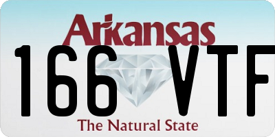 AR license plate 166VTF