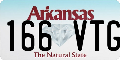 AR license plate 166VTG