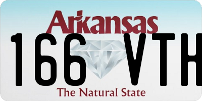 AR license plate 166VTH