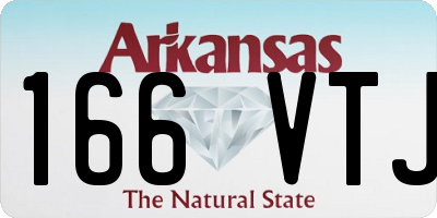 AR license plate 166VTJ