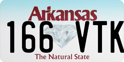 AR license plate 166VTK