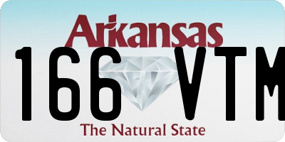 AR license plate 166VTM