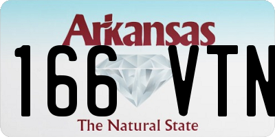 AR license plate 166VTN