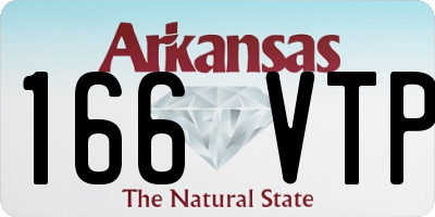 AR license plate 166VTP