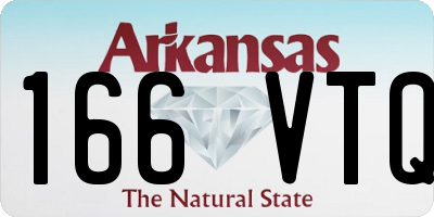 AR license plate 166VTQ