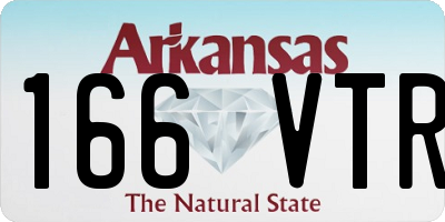 AR license plate 166VTR